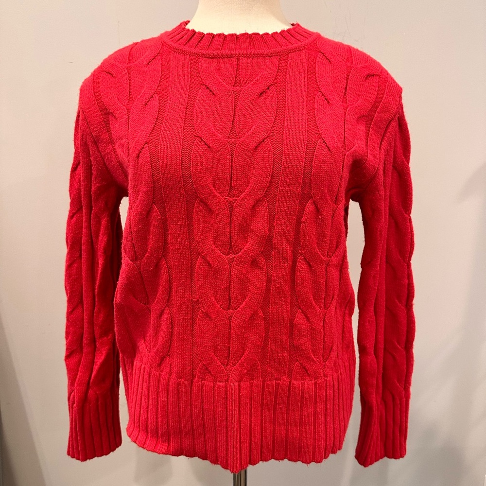 Banana Republic Hot Pink Cable Sweater